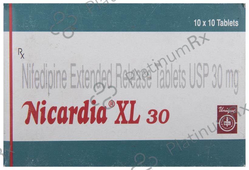Nicardia XL 30 Tablet 10 Tablet ER