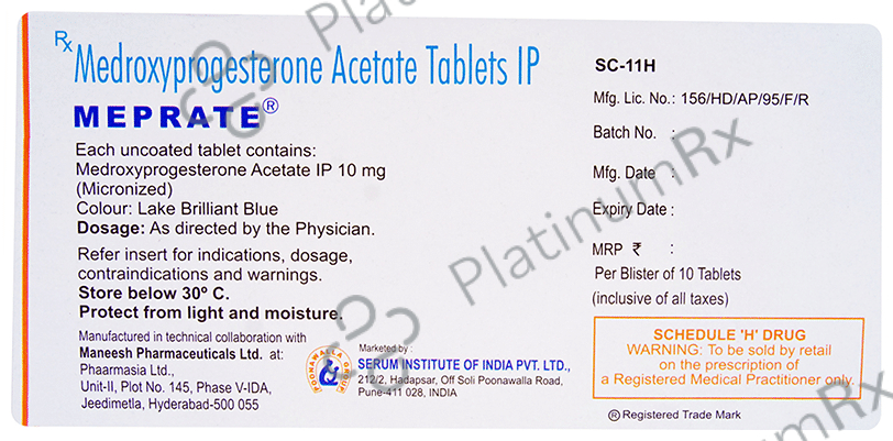 Meprate 10mg Tablet 10s