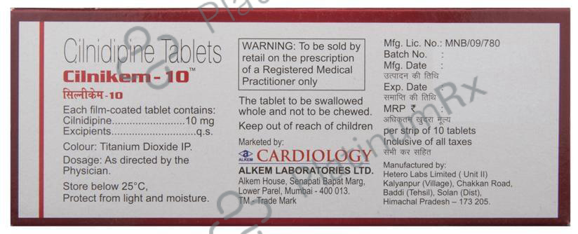 Cilnikem 10mg Tablet 10s