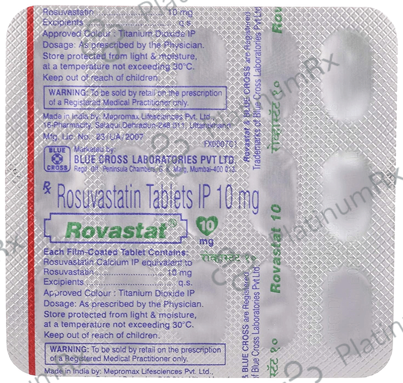 Rovastat 10mg Tablet