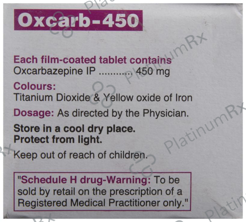Oxcarb 450mg Tablet 10s