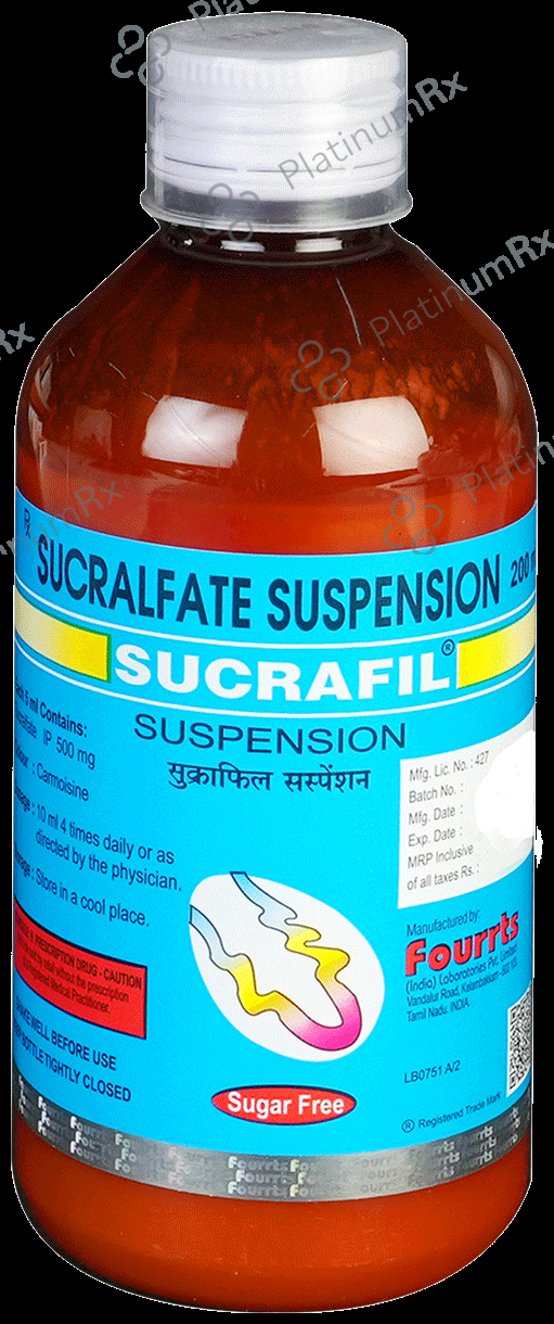 Sucrafil 500mg Sugar Free Oral Suspension 200ml