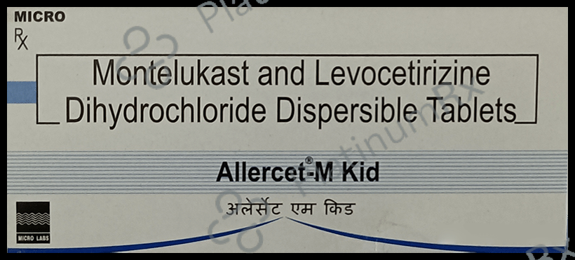 Allercet M Kid DT 2.5/4mg Tablet 10s