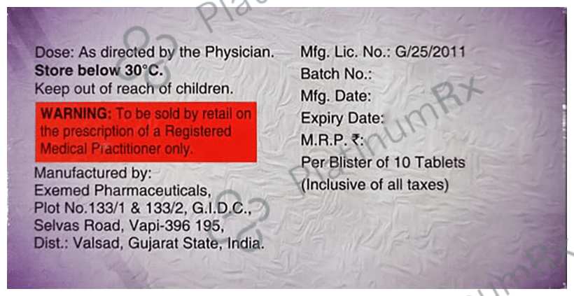 Sitara-D 5mg/100mg Tablet