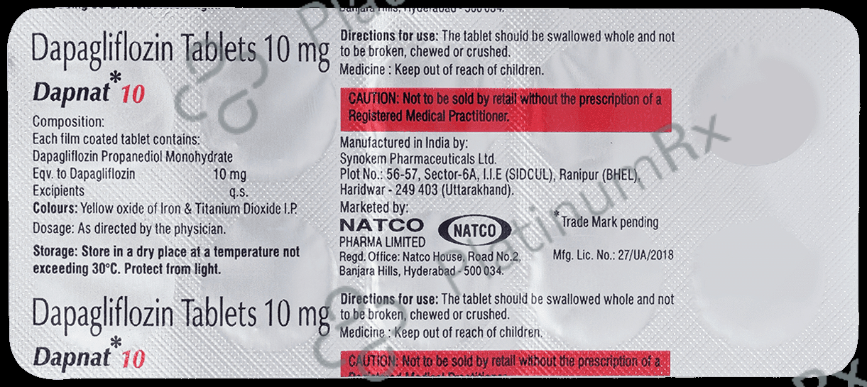 Dapnat 10mg Tablet 10s