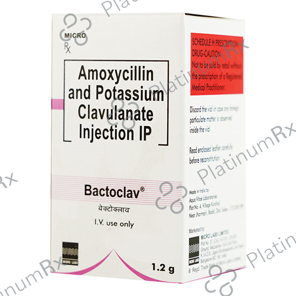 Bactoclav 1000/200mg Injection 1s