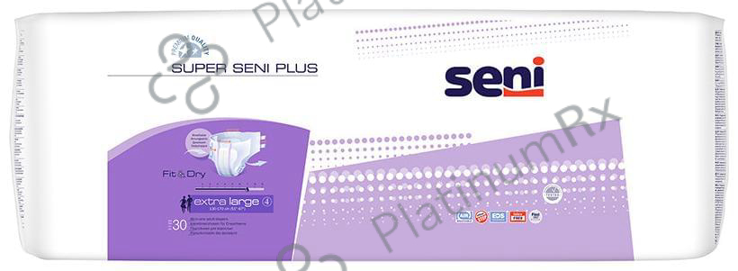 Super Seni Plus Unisex Adult Diaper XL 30 diapers