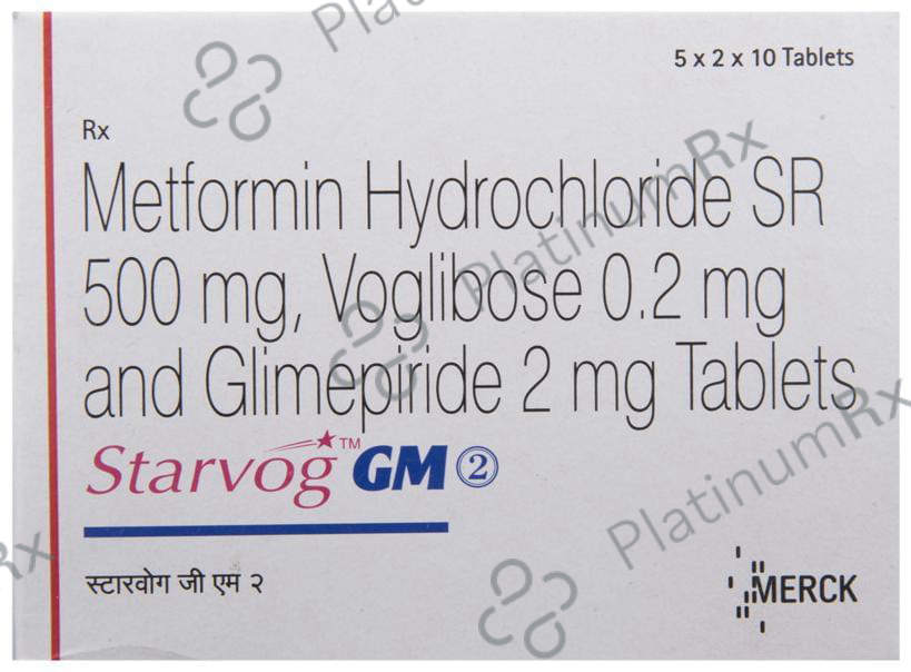 Starvog GM 2/500/0.2mg Tablet SR 10s