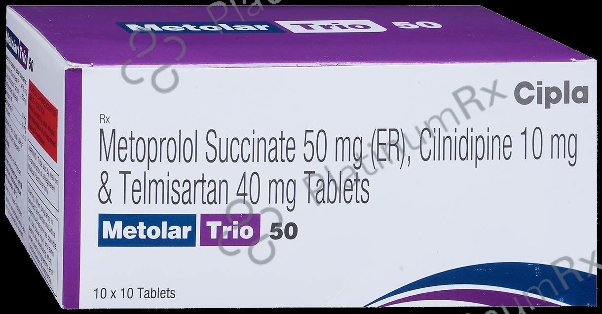 Metolar Trio 50 10/50/40mg Tablet ER 10s