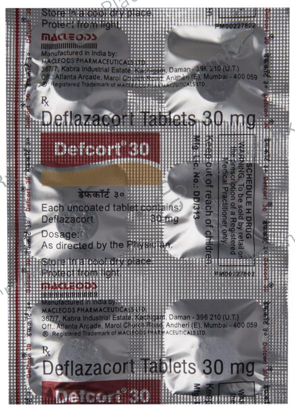 Defcort 30mg Tablet 6s
