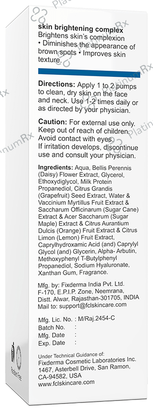 Fixderma Cosmetic Laboratories Skin Brightening Complex Serum