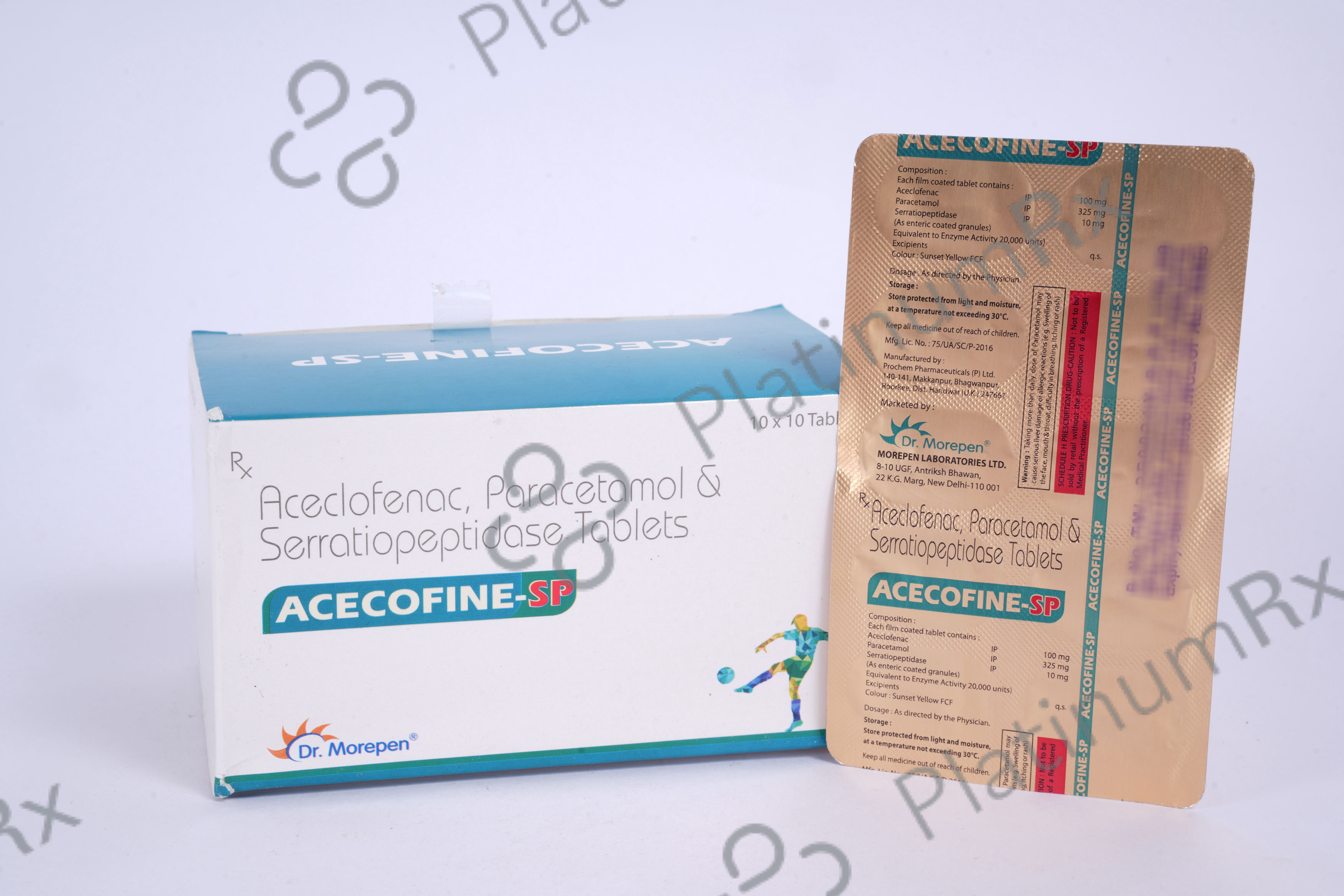 Acecofine SP 100mg/325mg/10mg Tablet 10s