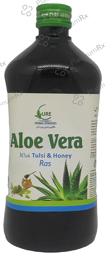 Cure Herbal Remedies Aloe Vera with Tulsi & Honey Ras 200 ml