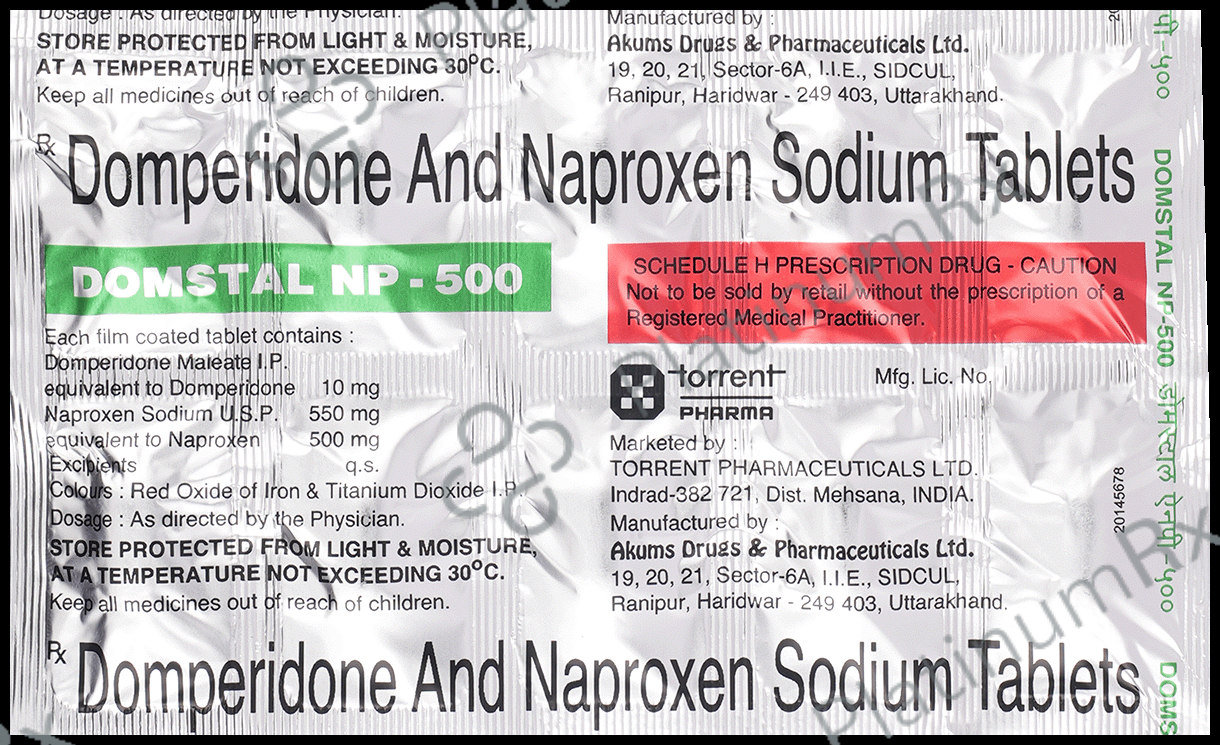 Domstal NP 10/500mg Tablet 10s