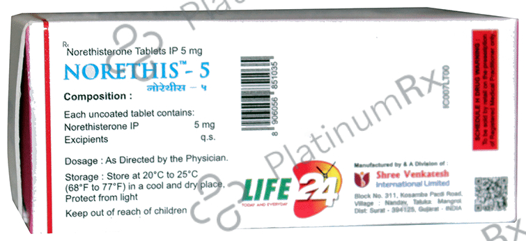 Norethis 5mg Tablet