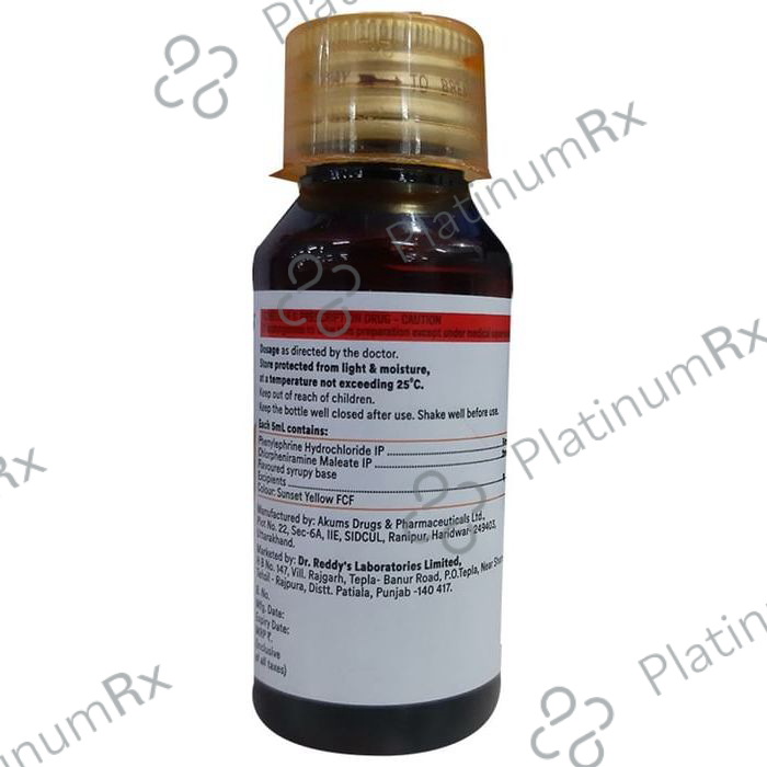 Relent 2/5mg Cold Syrup 60ml