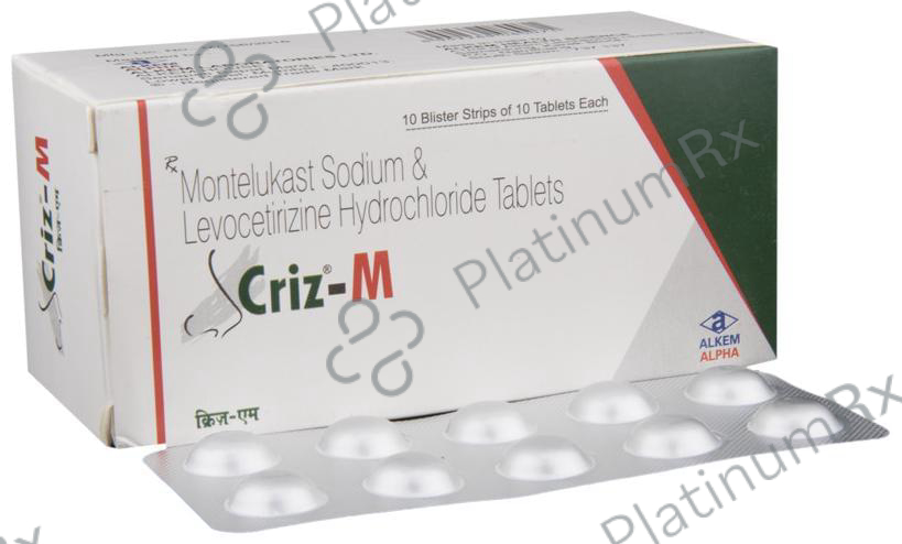 Criz M 5/10mg Tablet 10s