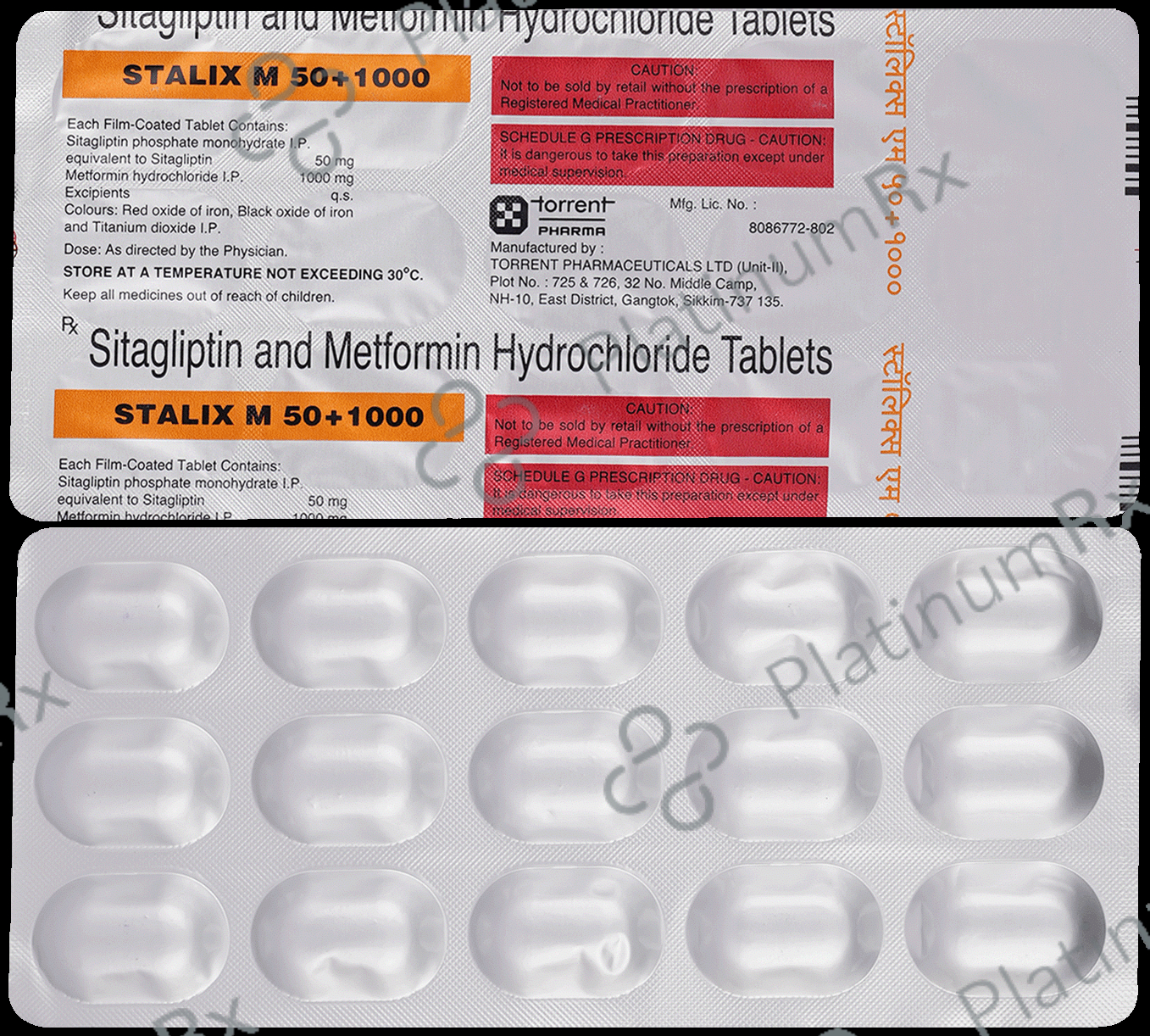 Stalix M 50/1000mg Tablet 15s