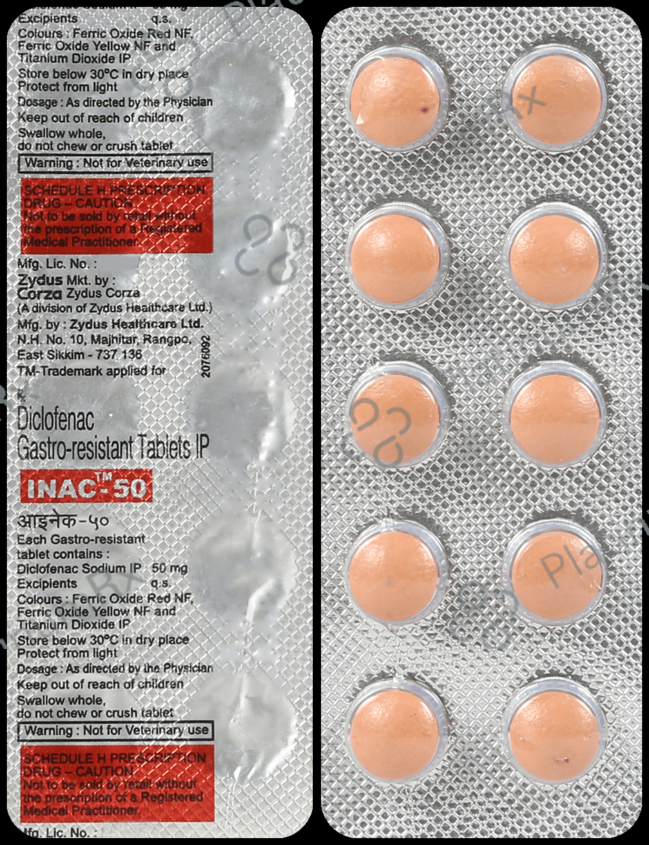 Inac 50mg Tablet 10s