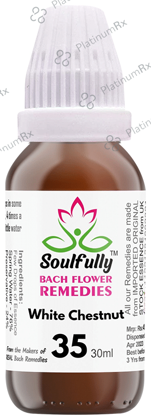 Soulfully White Chestnut Bach Flower Remedies Drops