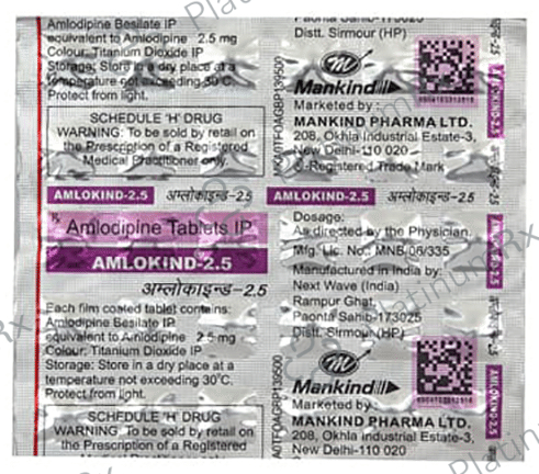Amlokind 2.5mg Tablet 30s