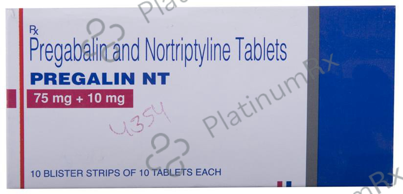 Pregalin NT 75mg/10mg Tablet 10s
