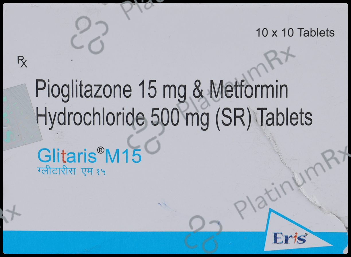 Glitaris M 15mg Tablet SR 10s