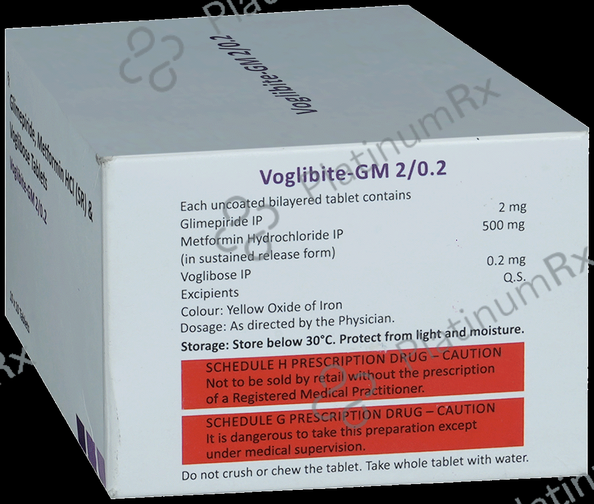 Voglibite GM 2 2/500/0.2mg Tablet SR 10s