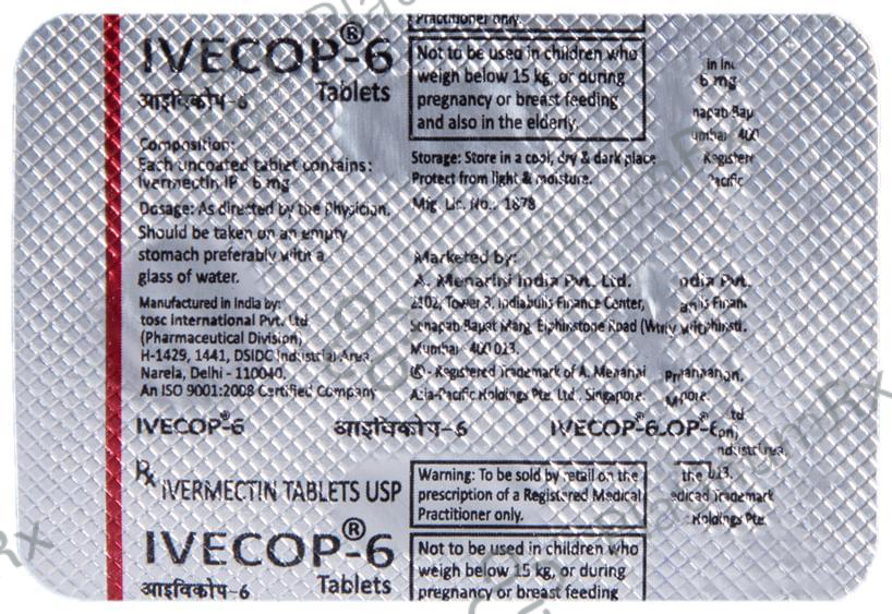 Ivecop 6mg Tablet 1s