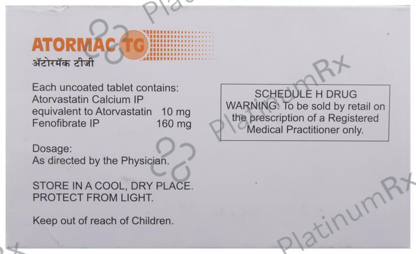 Atormac TG 10/160mg Tablet 10s