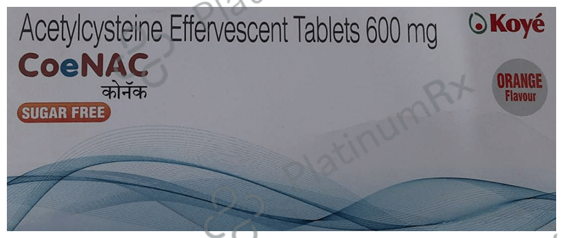 Coenac 600mg Effervescent Tablet Orange Sugar Free