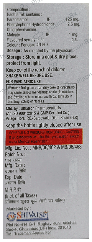 Coldshi-P Oral Suspension Mango