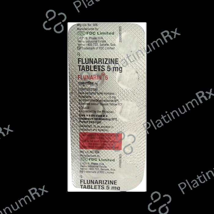 Flunarin 5mg Tablet 10s
