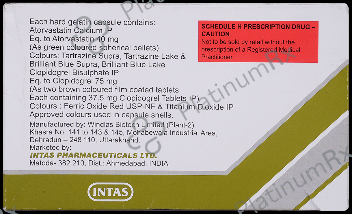 Lipicure CV 40/75mg Capsule 10s