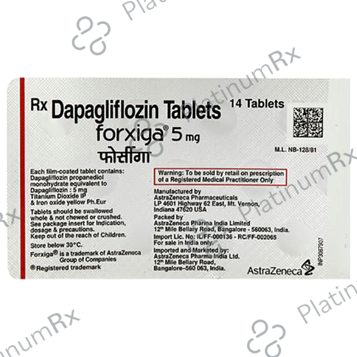 Forxiga 5mg Tablet 14s