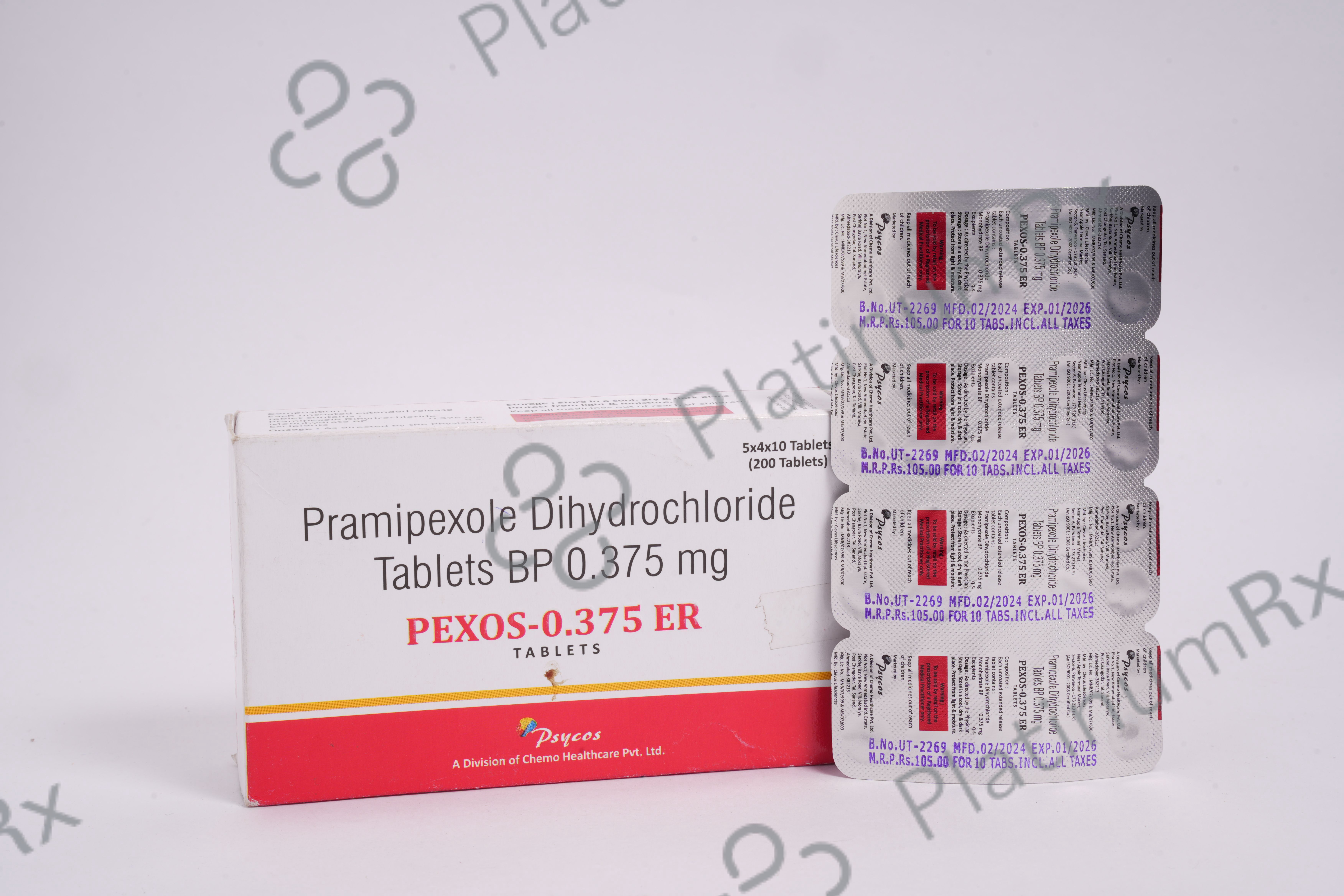 Pexos 0.375mg Tablet ER 10s