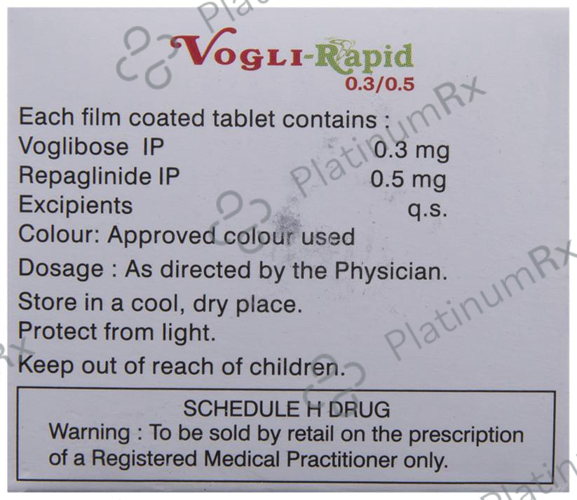 Vogli Rapid 0.3/0.5mg Tablet 10s