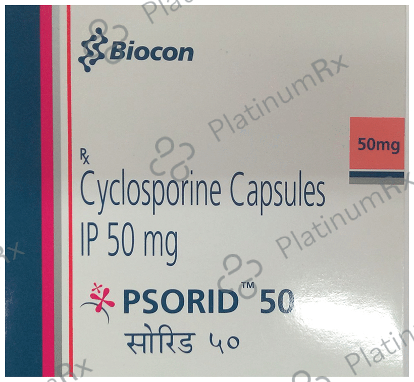 Psorid 50mg Capsule 5s