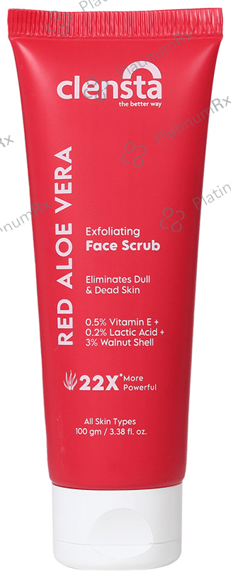 Clensta Red Aloevera Exfoliating Face Scrub