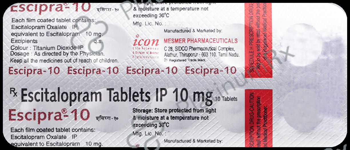 Escipra 10mg Tablet 10s