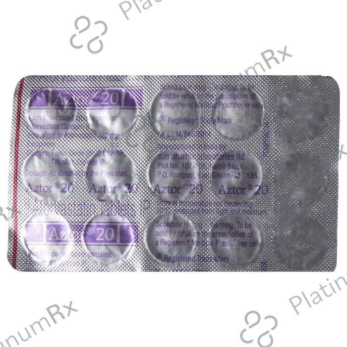 Aztor 20mg Tablet 15s