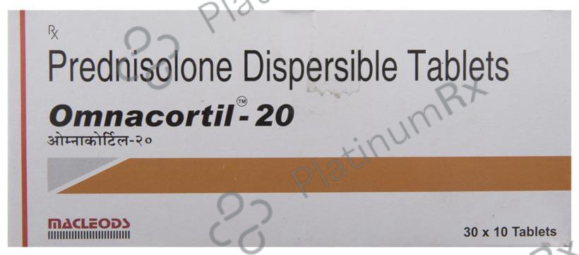 Omnacortil 20mg Tablet DT 10s