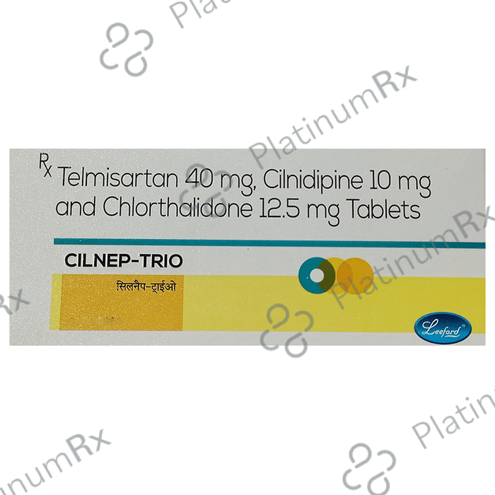 Cilnep Trio 40/10/12.5mg Tablet 10s