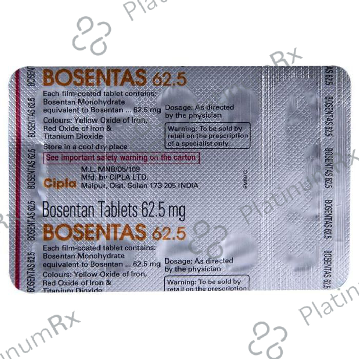 Bosentas 62.5mg Tablet 10s