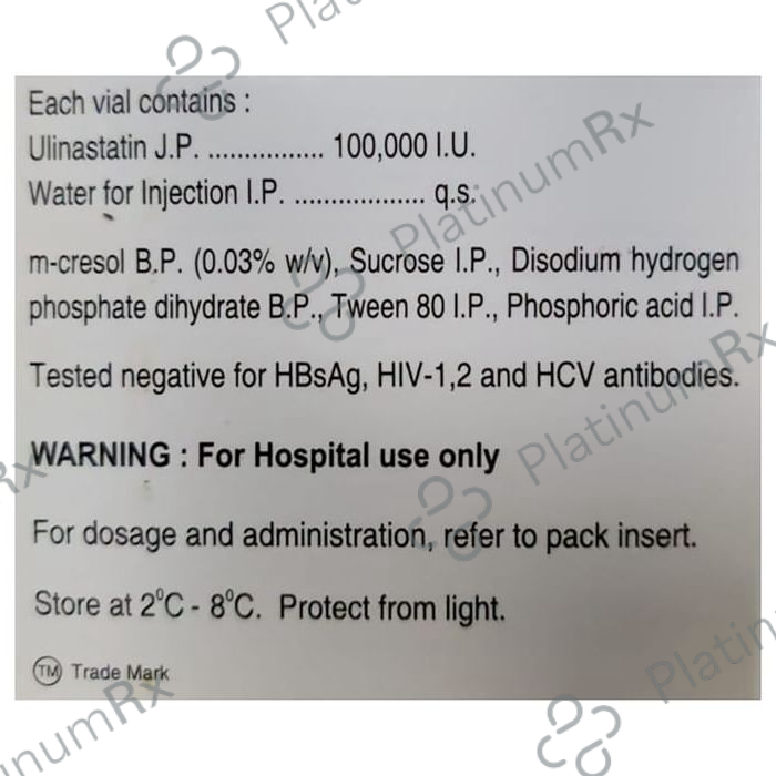 U Tryp 100000IU Injection 1s