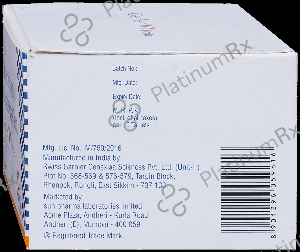 Gemer V Forte 1mg/1000mg/0.2mg Tablet