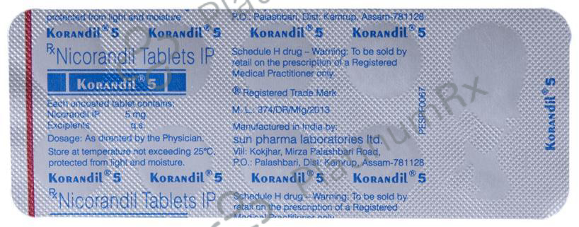Korandil 5mg Tablet 10s