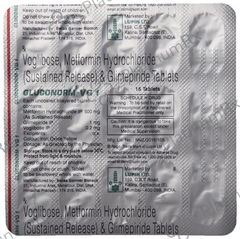 Gluconorm-VG 1 Tablet SR