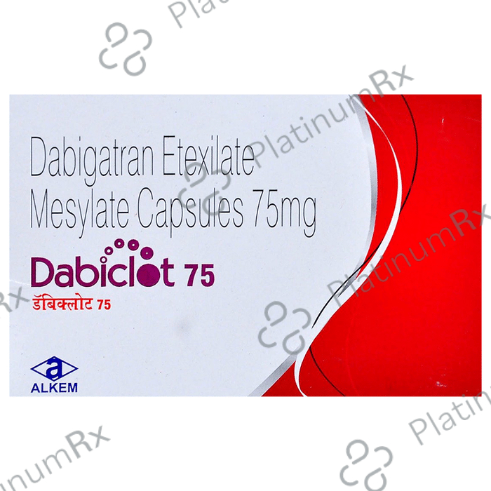 Dabiclot 75mg Capsule 10s