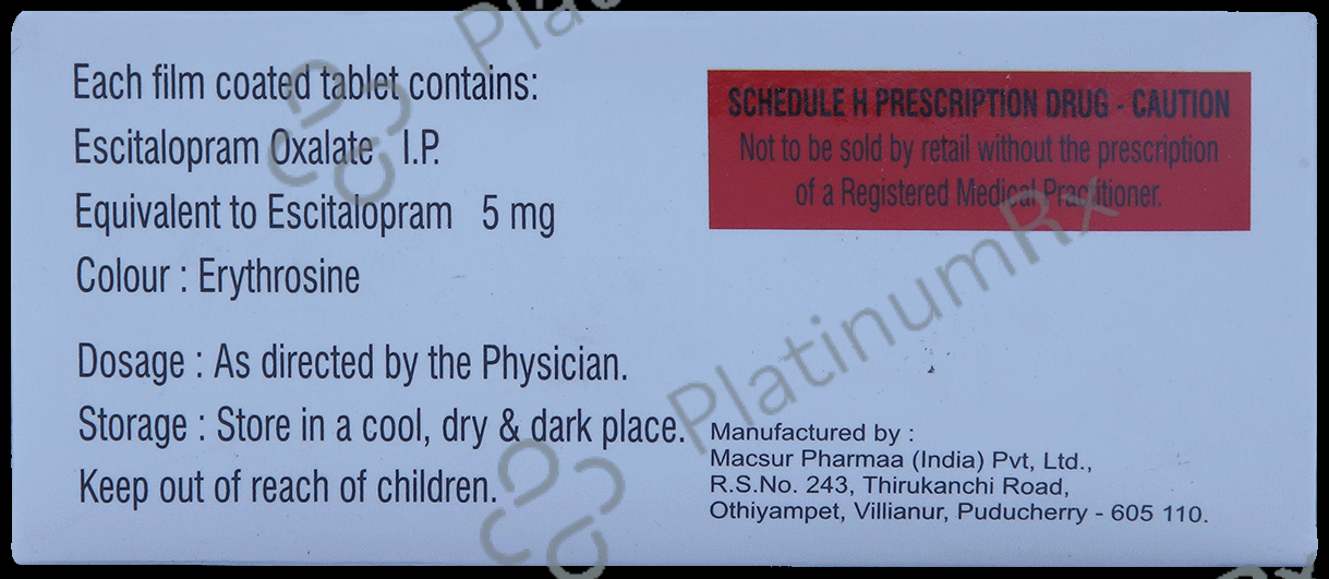 Escnx 5mg Tablet